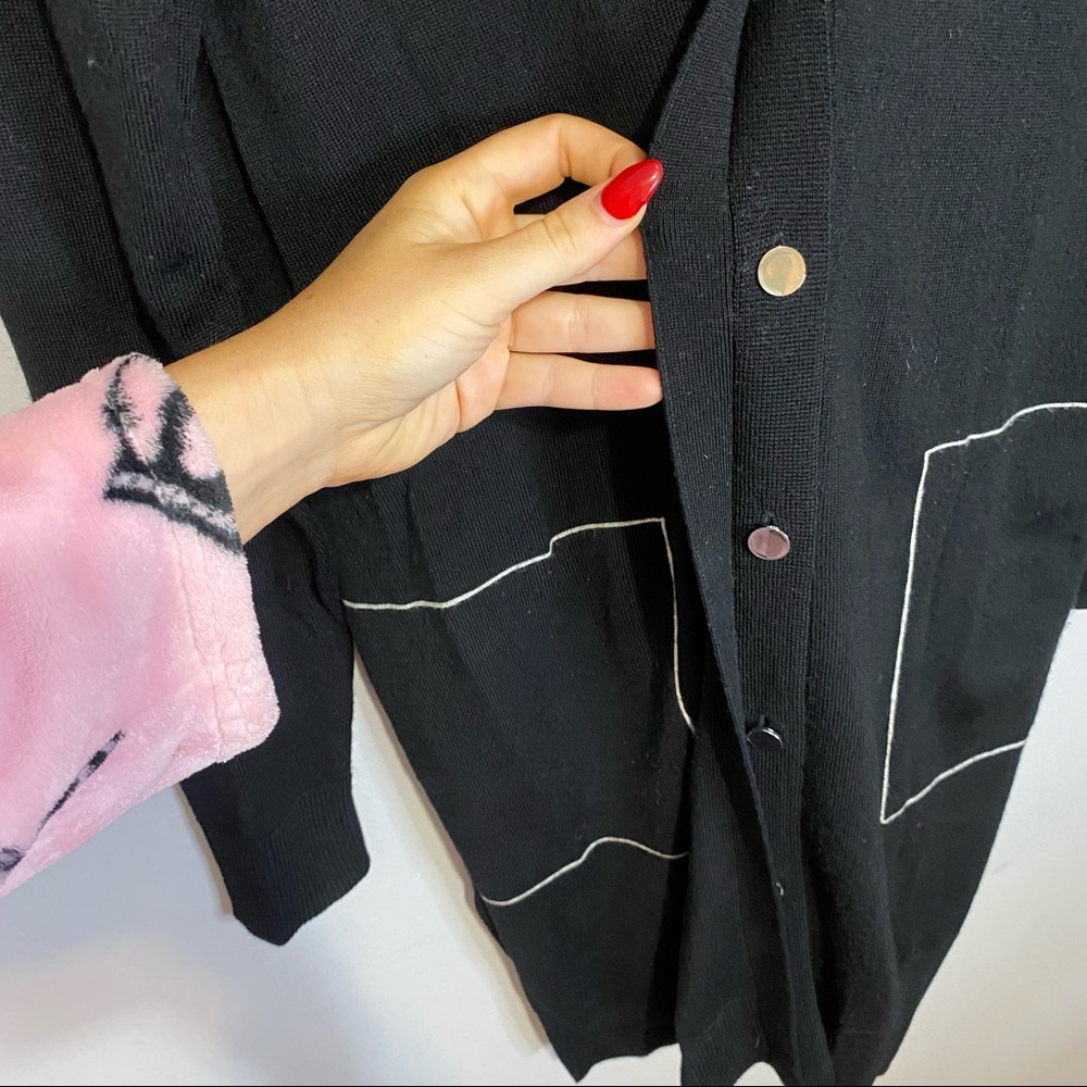 Jason Wu Grey Merino Wool Button Front Cardigan L… - image 5